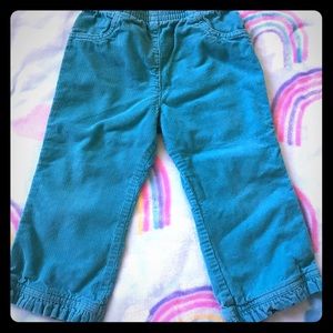Cute Corduroy Bell Bottom pants with ruffle edge!